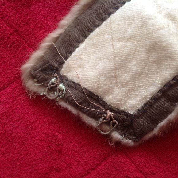 Vintage Brown/Tan Genuine Mink Collar - Picture 4 of 6